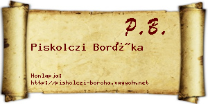 Piskolczi Boróka névjegykártya